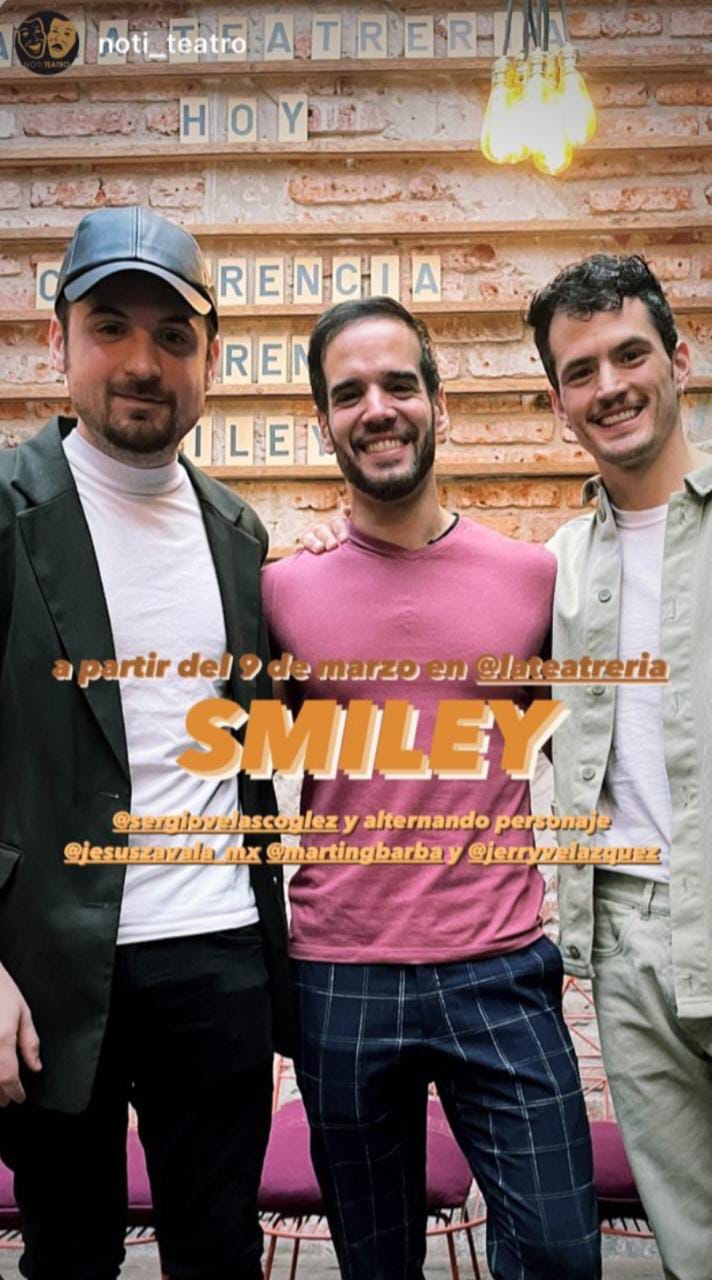 Jesús Zavala, Sergio Velasco y Martín Barba de Smiley México