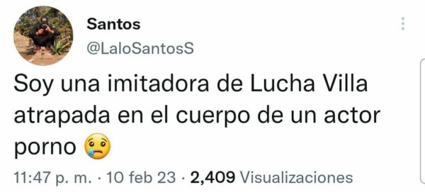 Lalo Santos tuit sobre Lucha Villa
