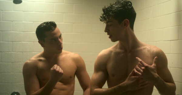 André Lamoglia Manu Ríos en ducha