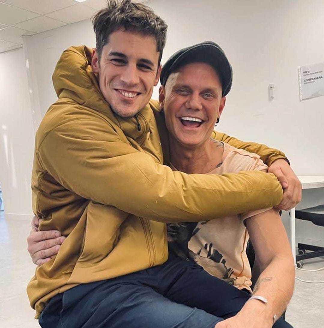 Martiño Rivas junto a Nacho Vidal