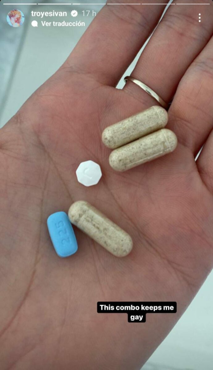 Troye Sivan pastillas que toma prep fibra finasterida