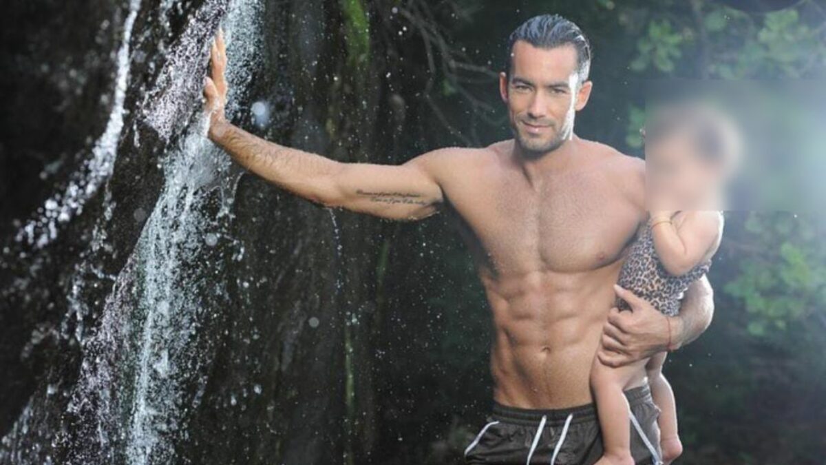Aarón Díaz foto con su hija papi.