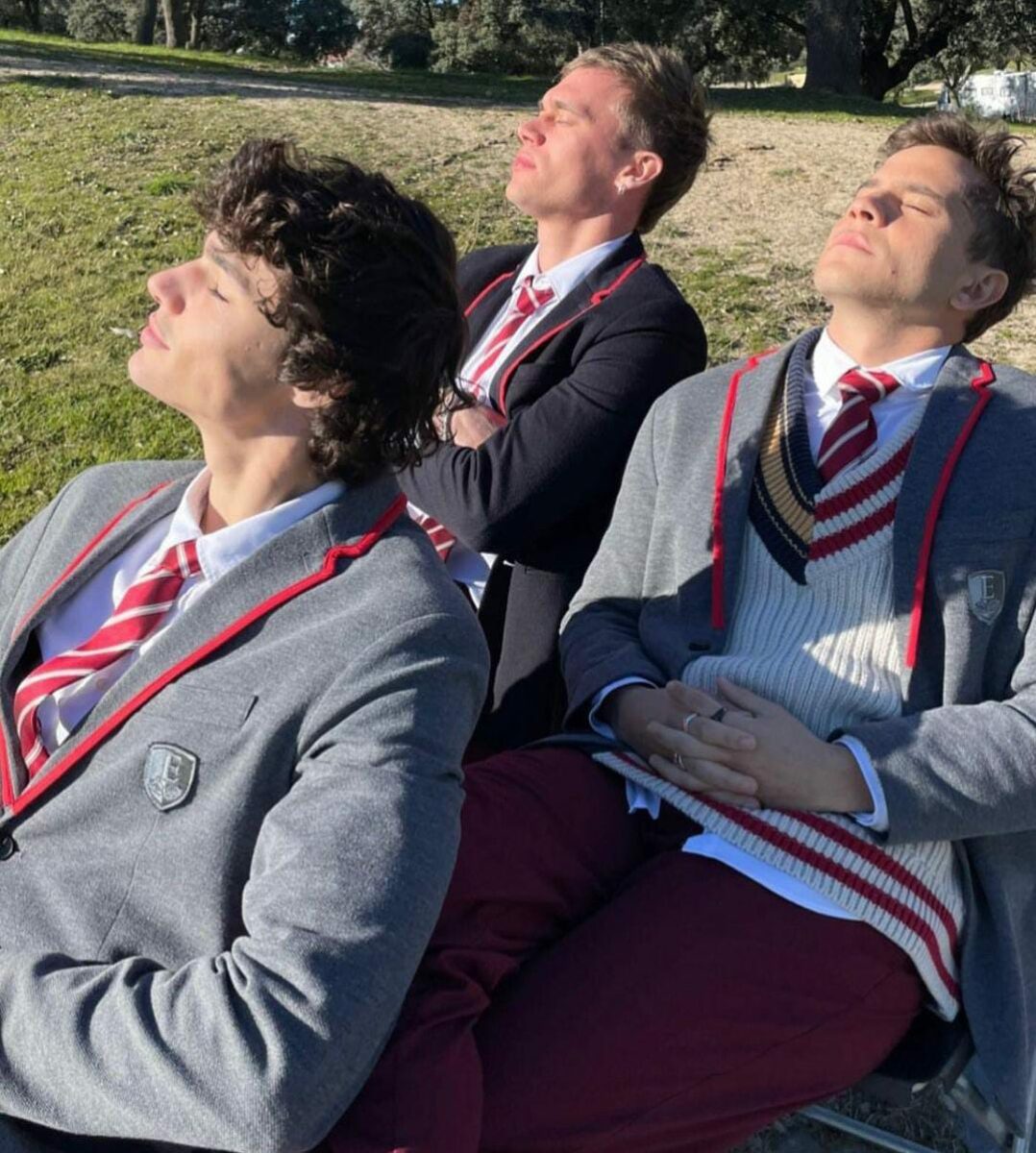 El actor con Fernando Lindez y André Lamoglia.