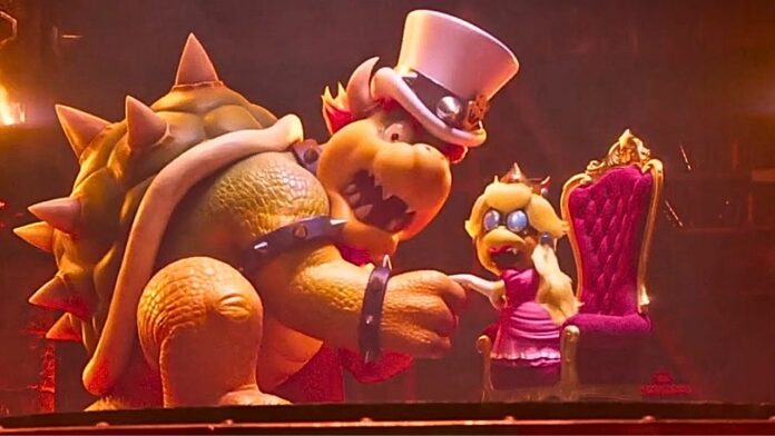 Película Super Mario Bros progresista LGBT+ kamek travesti drag Peach