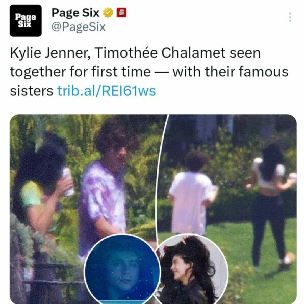 Timothée Chalamet y Kylie Jenner