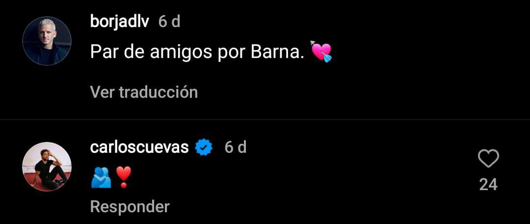 Respuesta de Carlos Cuevas a fotos con Pep Ambrós
