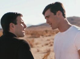 Jacob Elordi y Zachary Quinto foto de He Went That Way película reparto elenco.