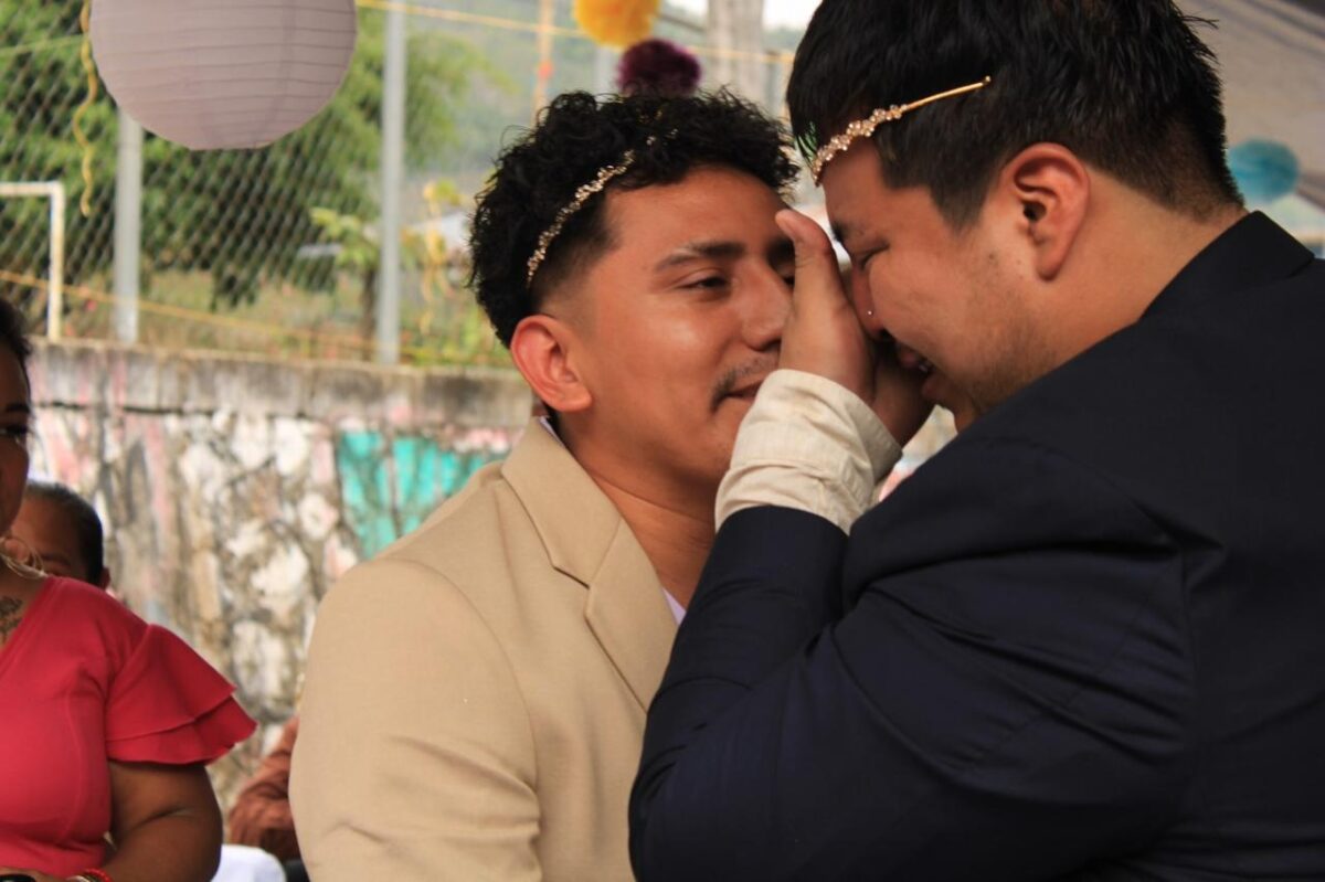 Luis Fernando y Adrián lloraron conmovidos en su boda