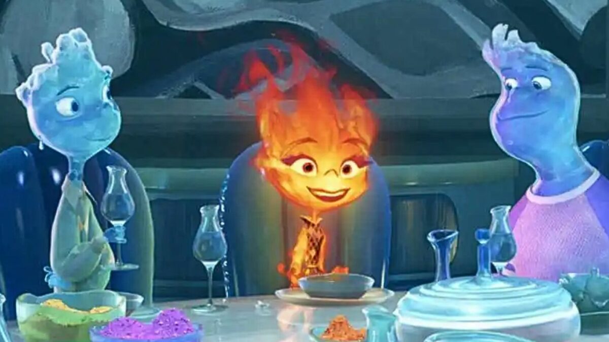 Elementos Pixar película disney lake personaje no binarie