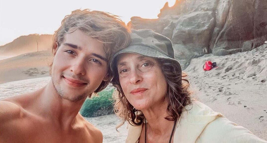 El actor con su madre Estela