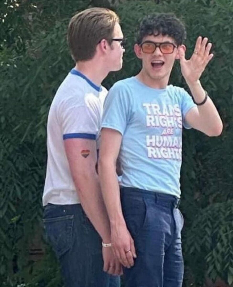 Kit Connor y Joe Locke marcha del Orgullo LGBT+ 2023 juntos.