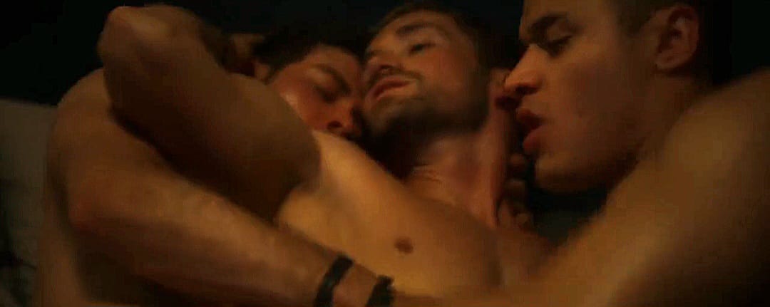 Trío gay de Perfil falso serie de Netflix Julián Cerati, Mauricio Henao y Felipe Londoño.