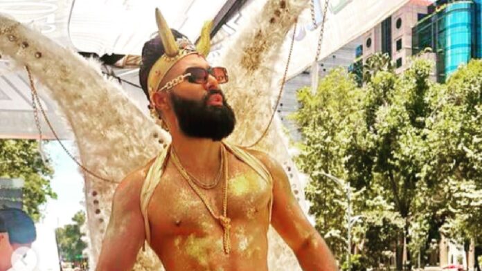 Tathan Duarte sesión de fotos con alas de ángeles angel