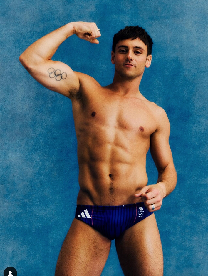 Tom Daley fotos traje de baño paris 2024