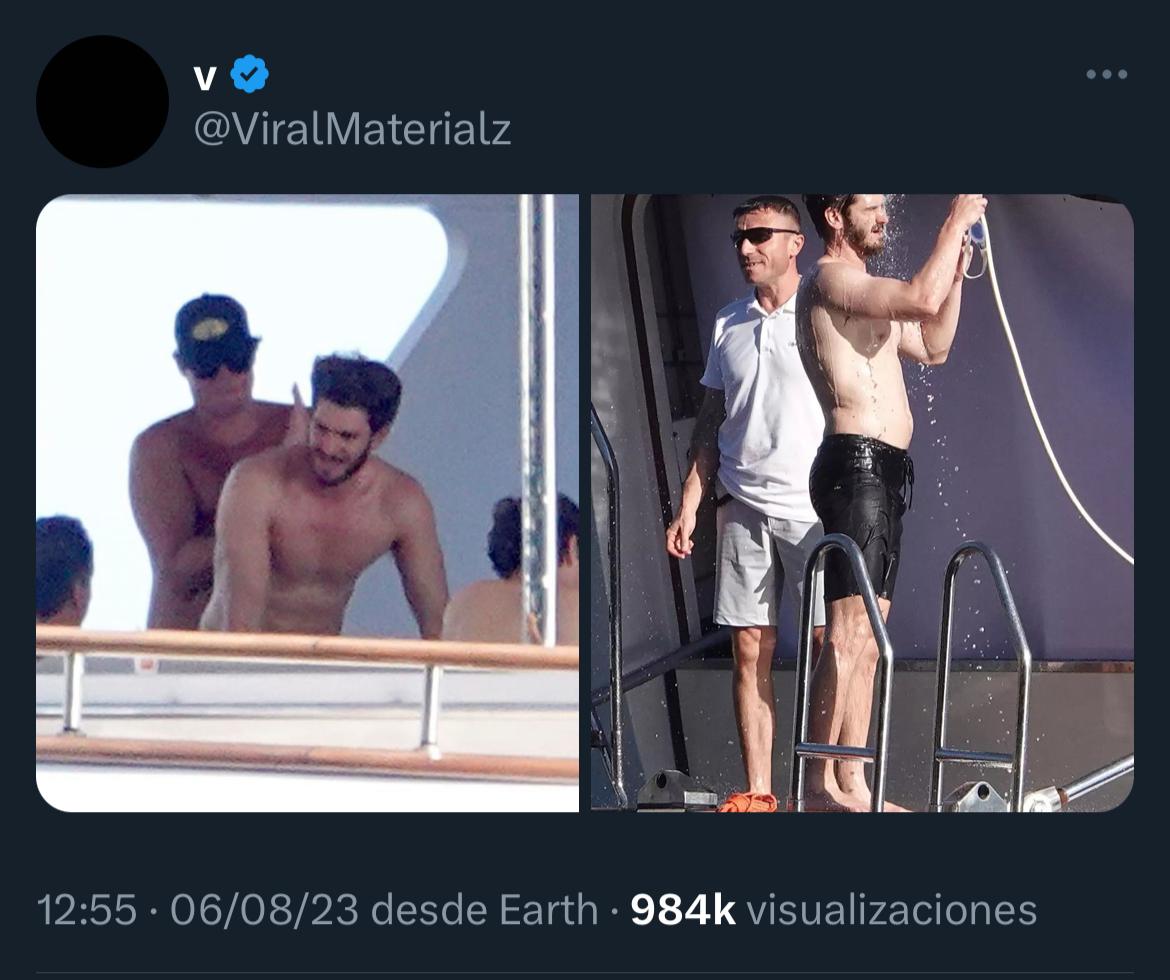 Andrew Garfield en italia con hombres 