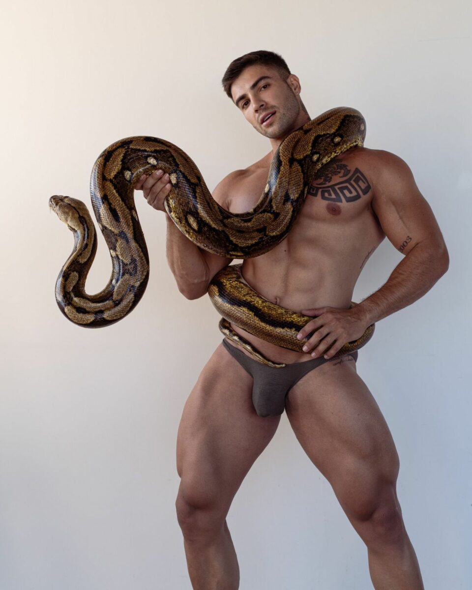 Daniel Montoya fotos con serpiente boa