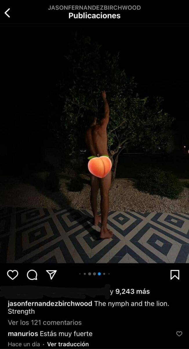 Jason Fernández foto trasero manu ríos reacción