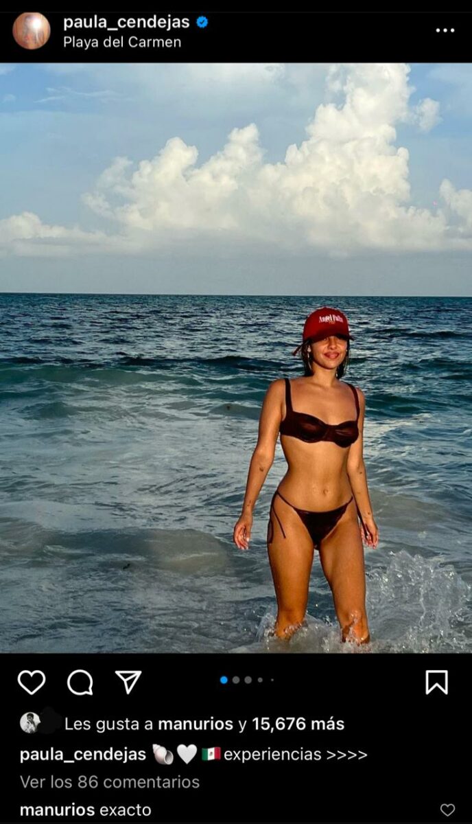 Paula Cendejas foto en playa del carmen méxico