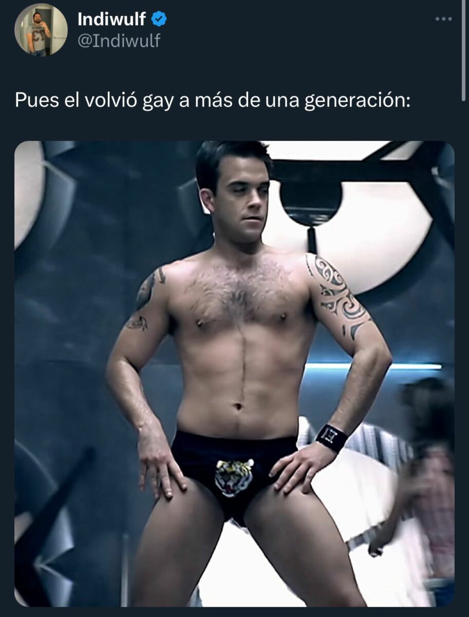 Robbie Williams despertar gay crush de varias generaciones.