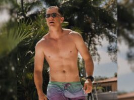 Guaynaa cantante sin playera en alberca puerto rico 2023 traje de baño