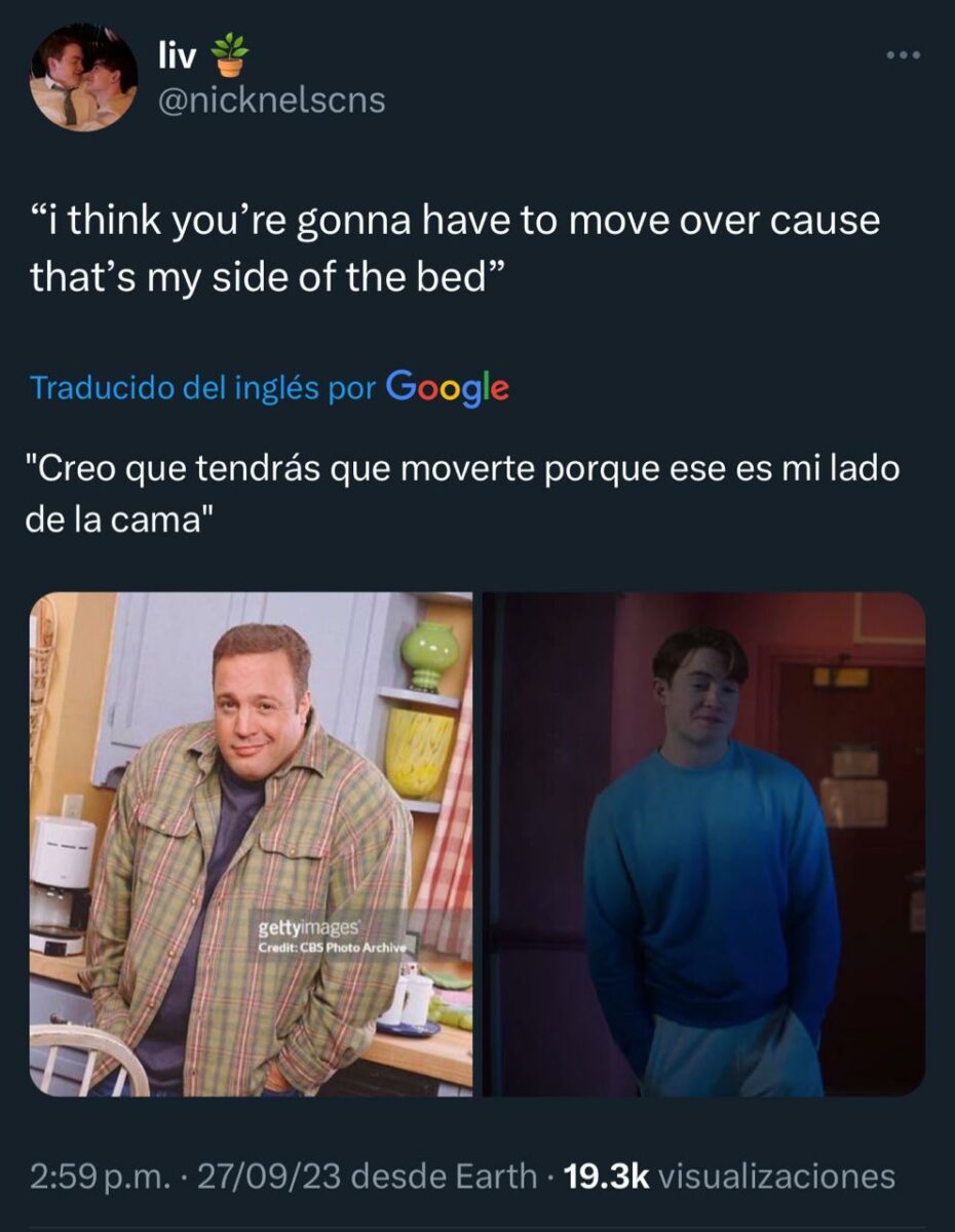 Meme de Kevin james heartstopper