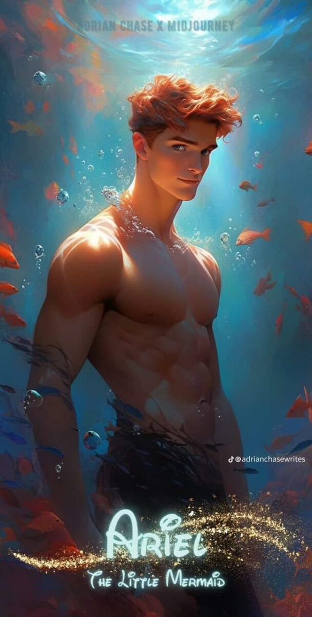 Ariel la sirenita versión fotos hombres princesas 