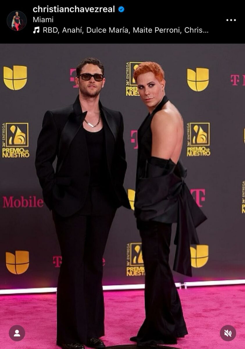 Christopher Von Uckermann fotos con christian Chávez