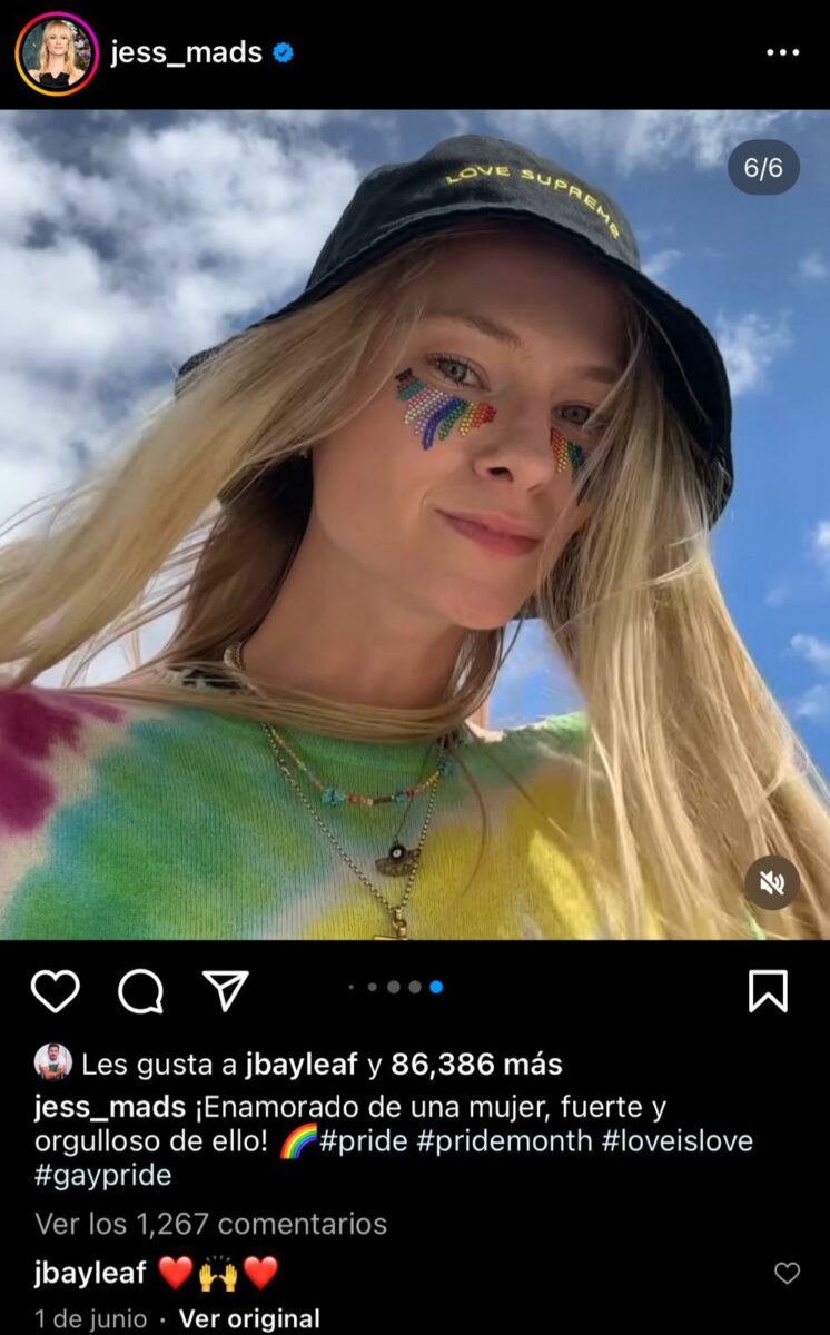 Jessica Madsen lgbt sale del clóset