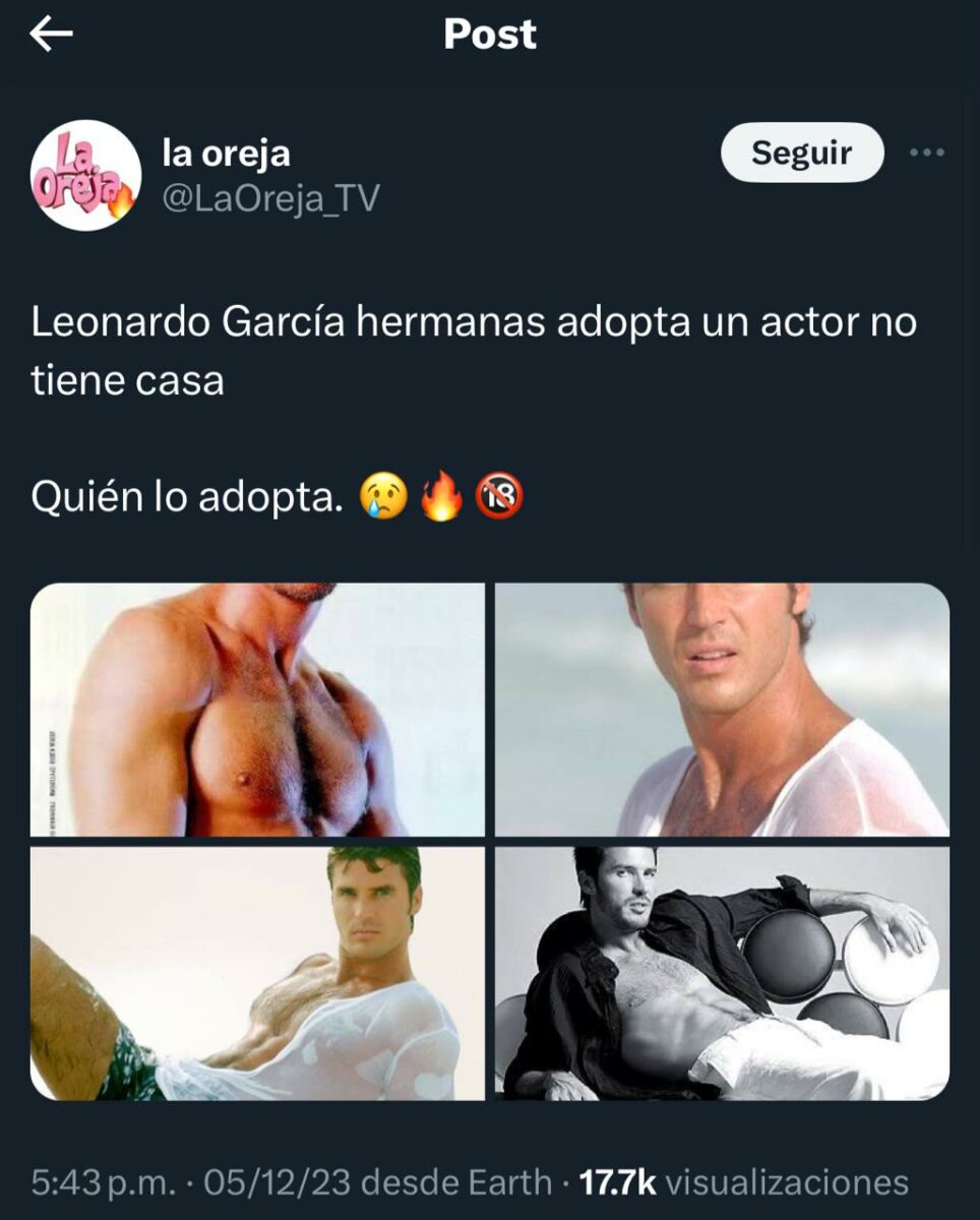 Tuit sobre el actor
