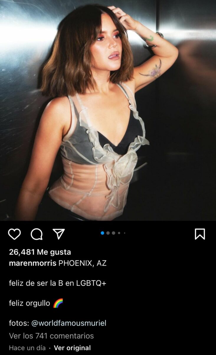 Maren Morris cantante bisexual