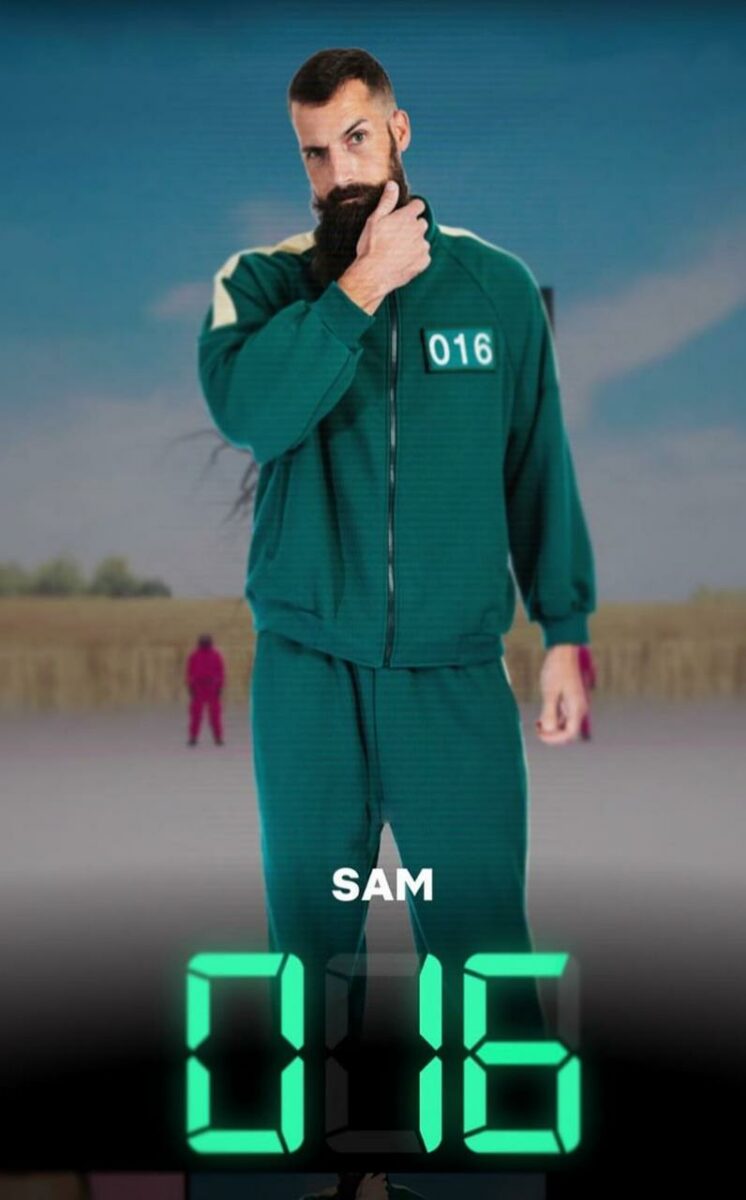 Sam Lantz squid game the challenge el juego del calamar el desafío 016 gay sexualidad pareja fotos