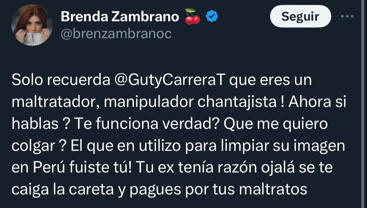 Guty carrera brenda zambrano
