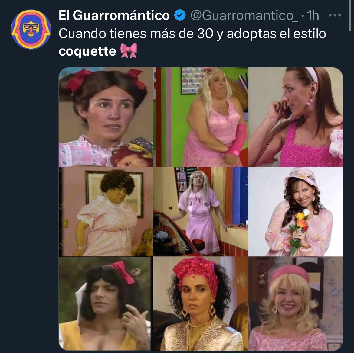 Coquette meme personajes