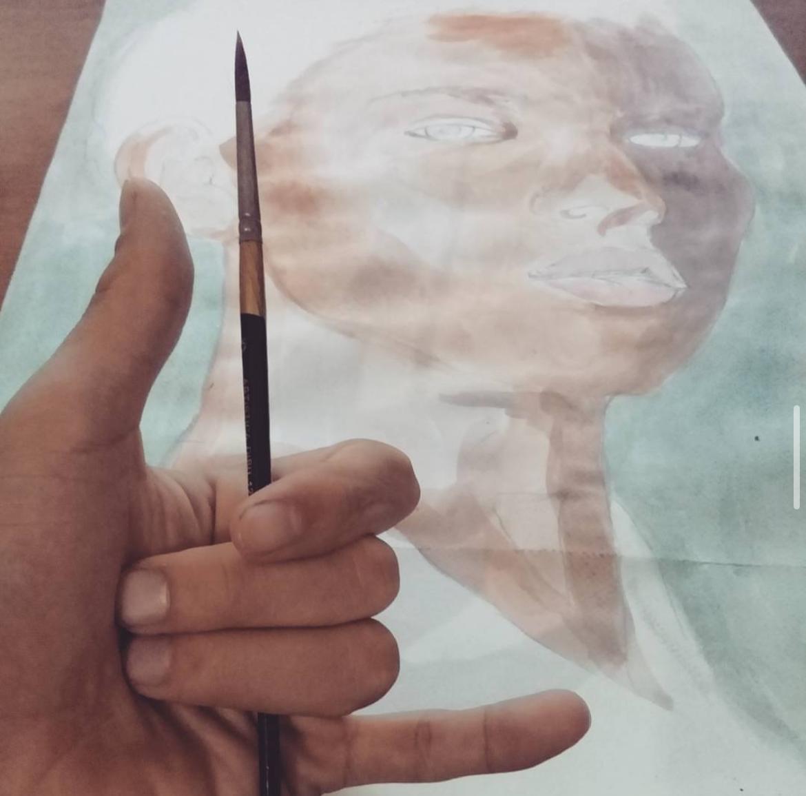 Pintura hecha por el actor