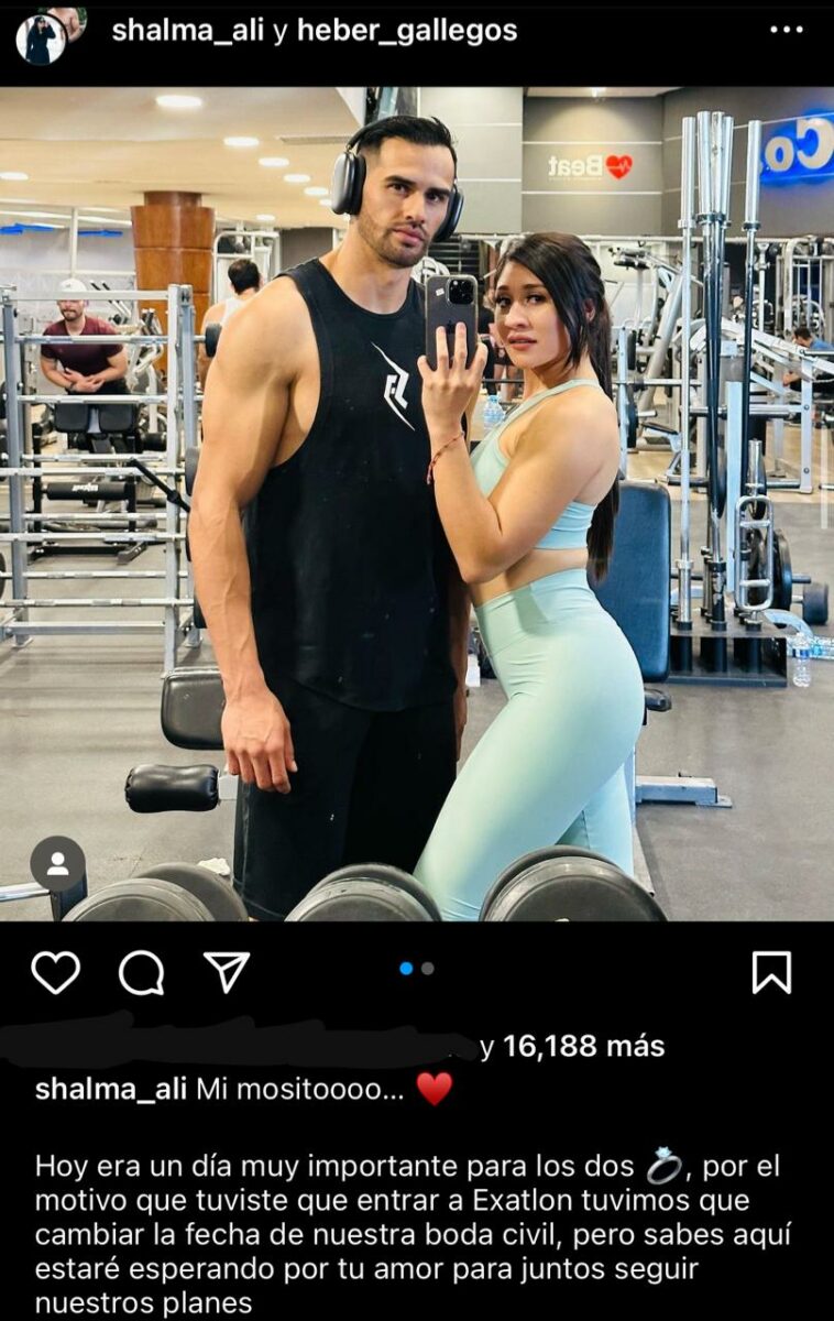 Heber Gallegos novia shalma ali