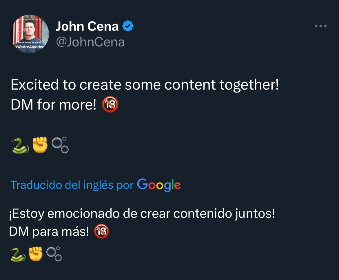 John Cena Onlyfans