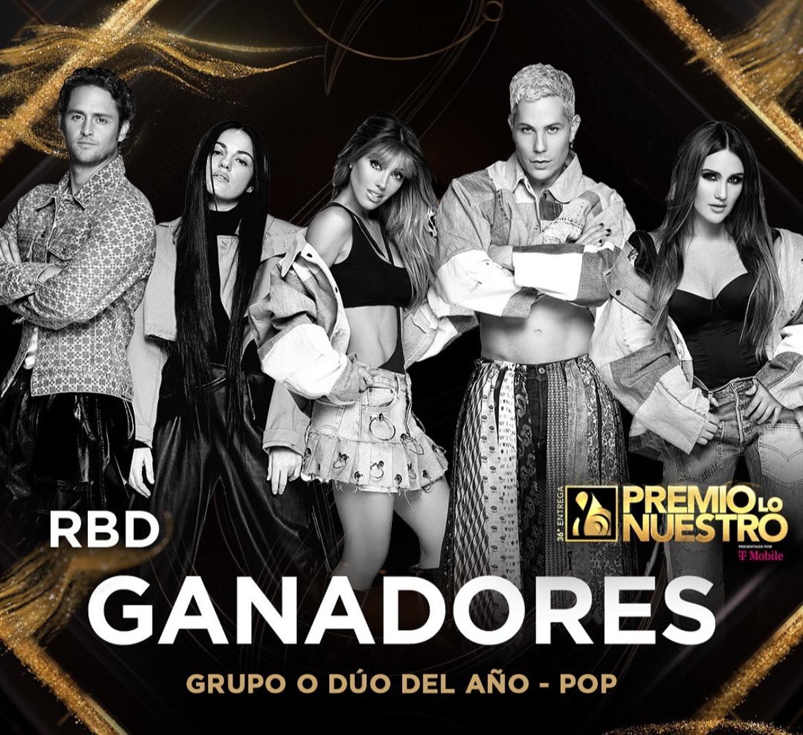 RBD christian chávez y christopher uckermann premios lo nuestro