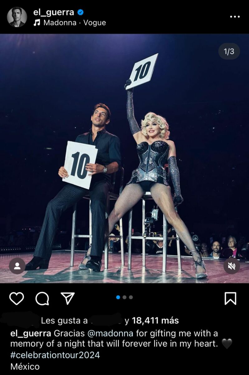 Alberto Guerra y Madonna CDMX 2024