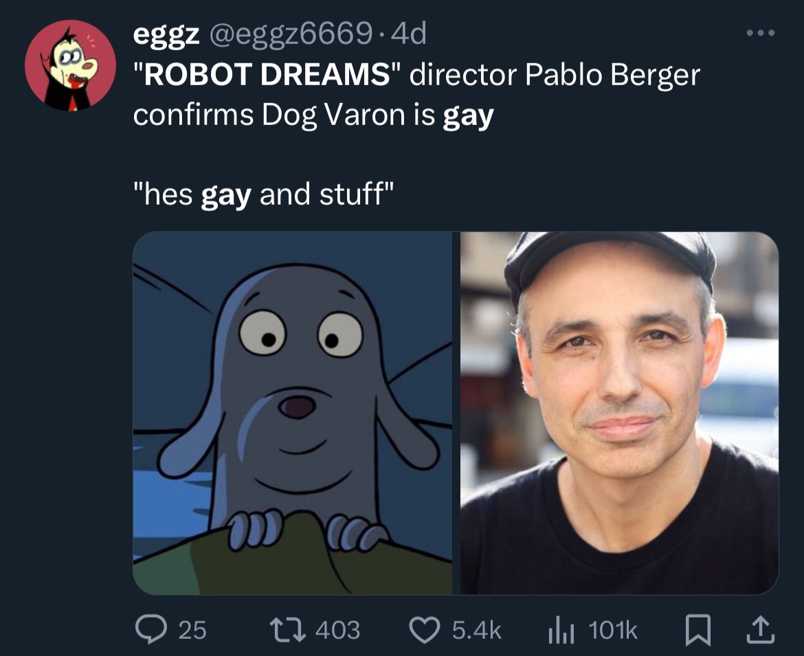 Robot Dreams mi amigo robot tuit