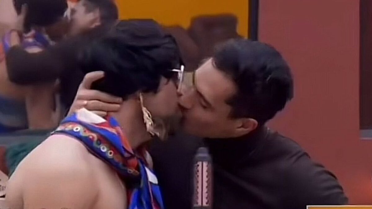 Clovis Nienow beso con rodrigo romeh en lcdlf la casa de los famosos 4