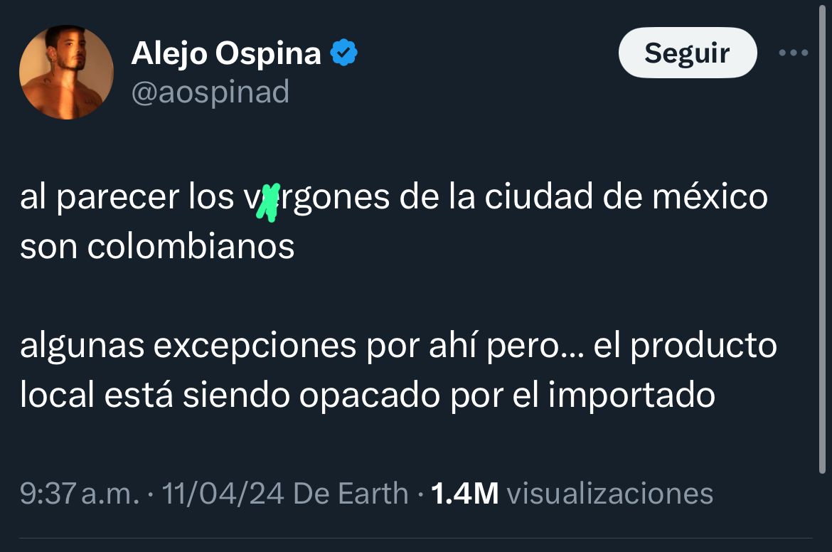 Alejo Ospina actor colombiano odio mexicanos