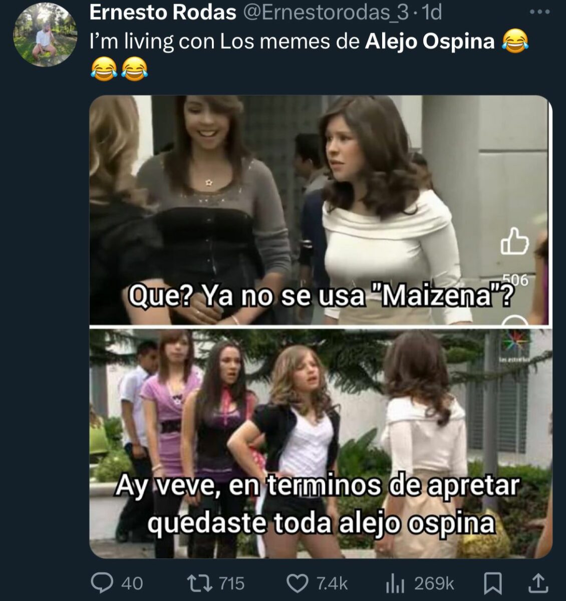Alejo ospina ya no aprieta meme