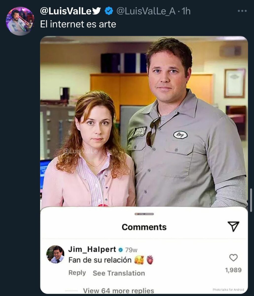 Fan de su relación meme the office