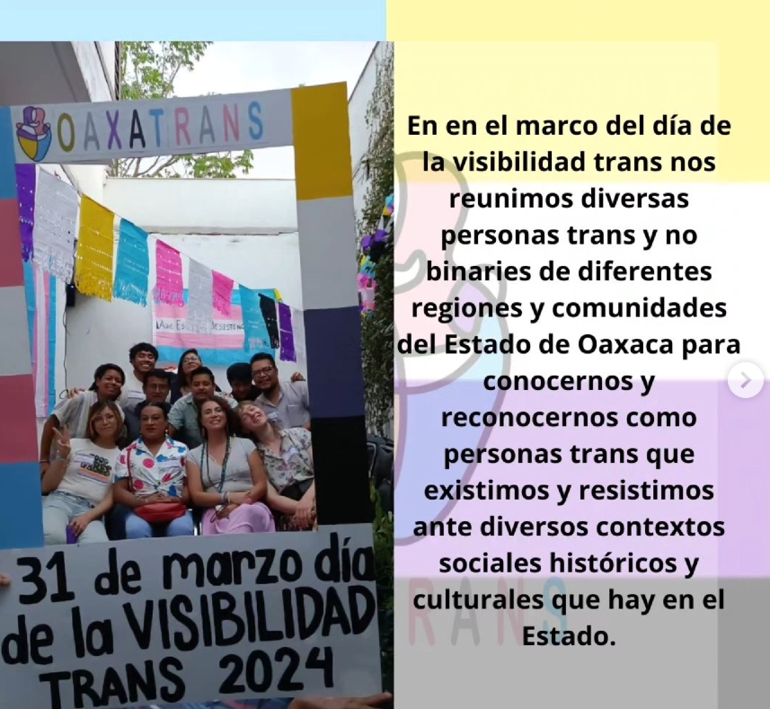 oaxatrans grupos apoyo personas no binarias