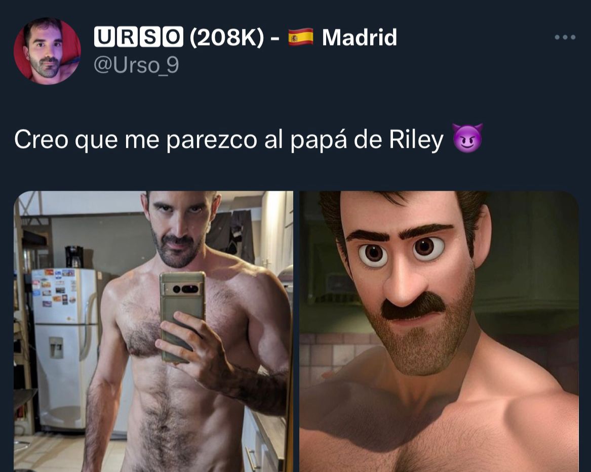 Urso actor gay para adultos parecido al papá de riley
