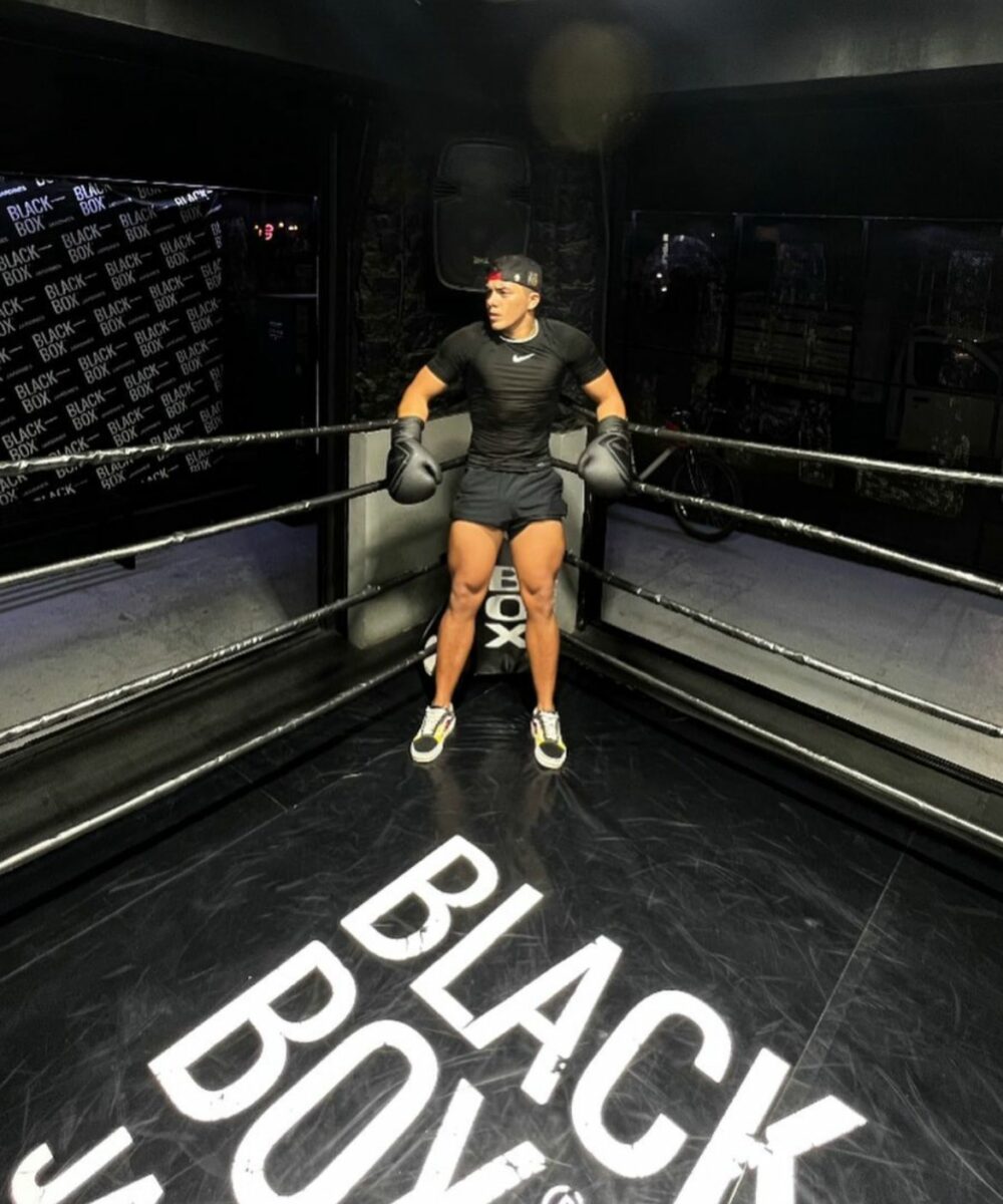 Kevin Muñoz en ring de boxeo