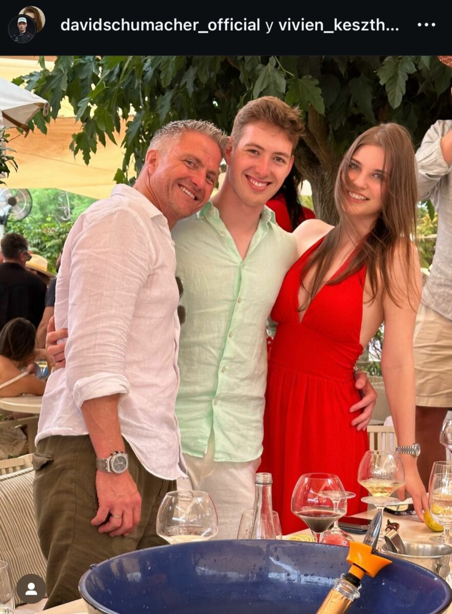 Ralf Schumacher y su hijo David Schumacher