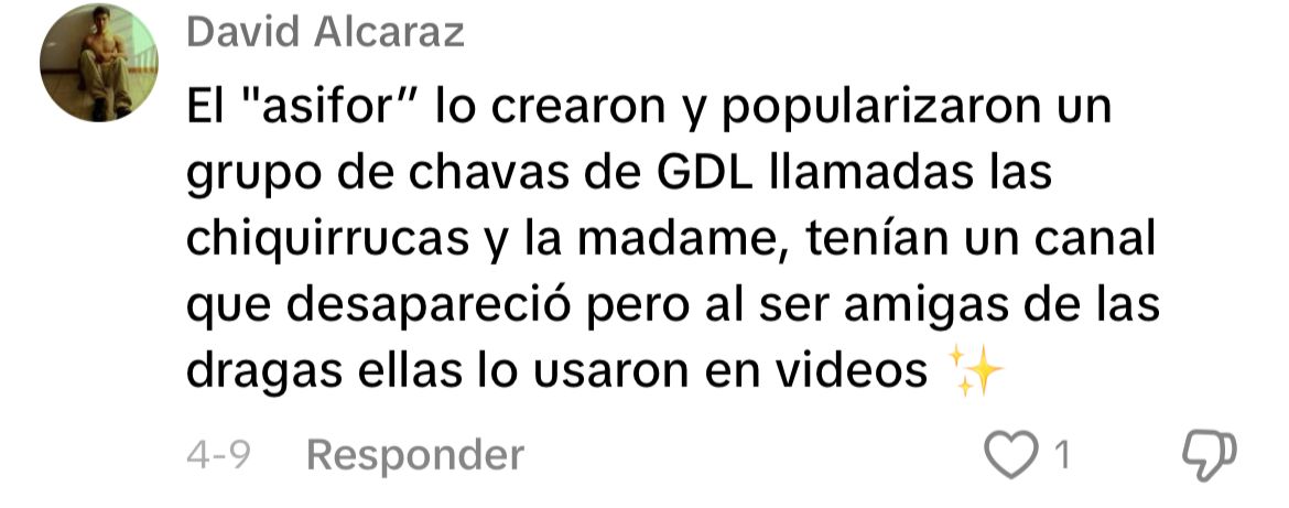 Asifor significado uso ejemplos origen la casa de los famosos méxico