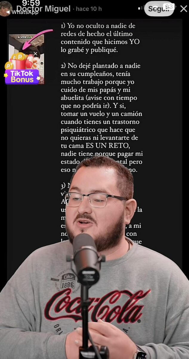 respuesta del doctor miguel padilla