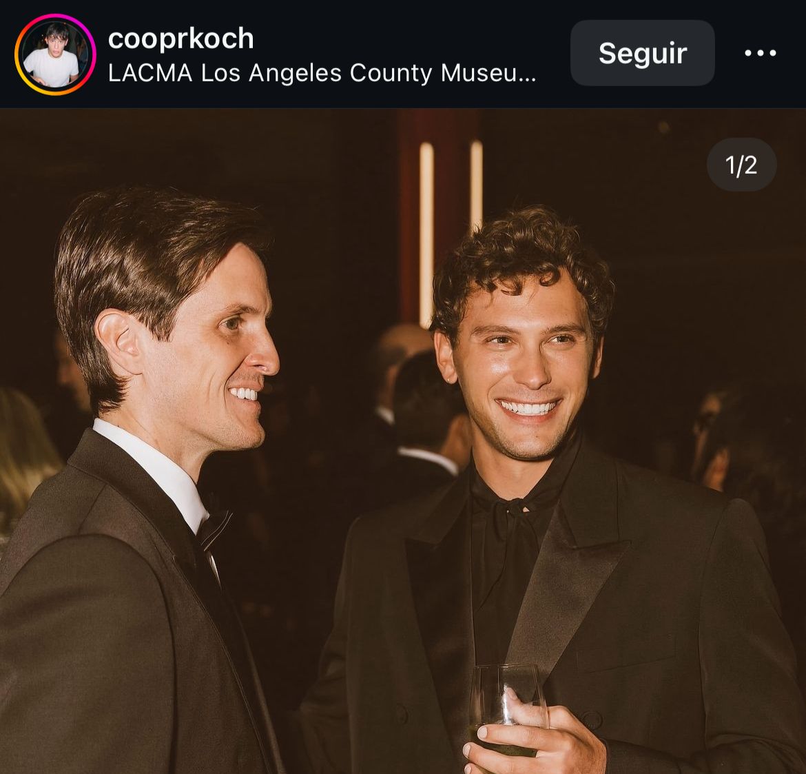 Stuart McClave con Cooper Koch